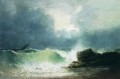 海岸の波 1880 ロマンチックなイワン・アイヴァゾフスキー ロシア